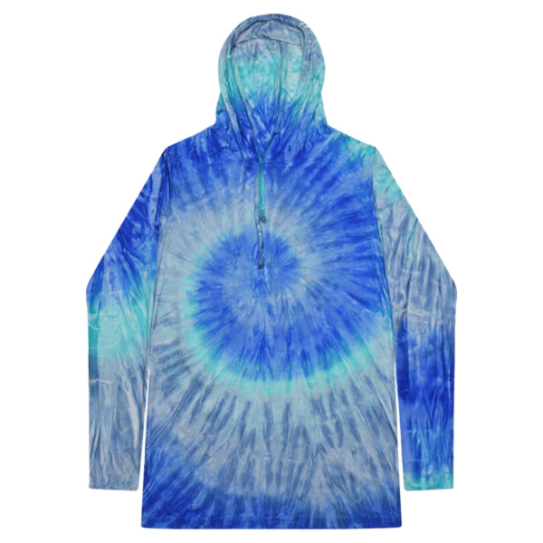 Tie-Dyed Hooded Long Sleeve T-Shirt Thumbnail